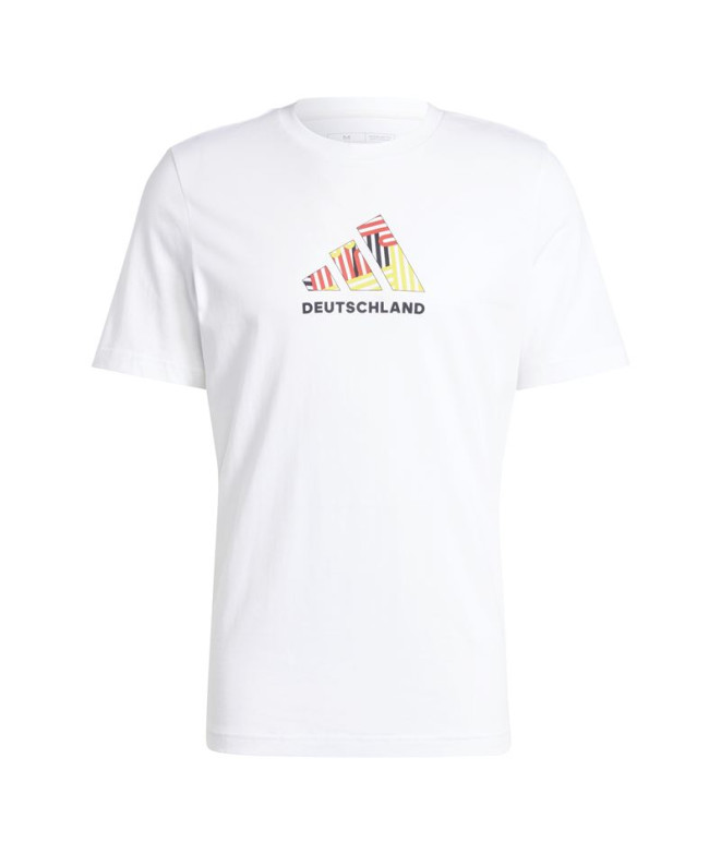 Camiseta Futebol adidas Homem de Football Germany Fan Graphic Branco