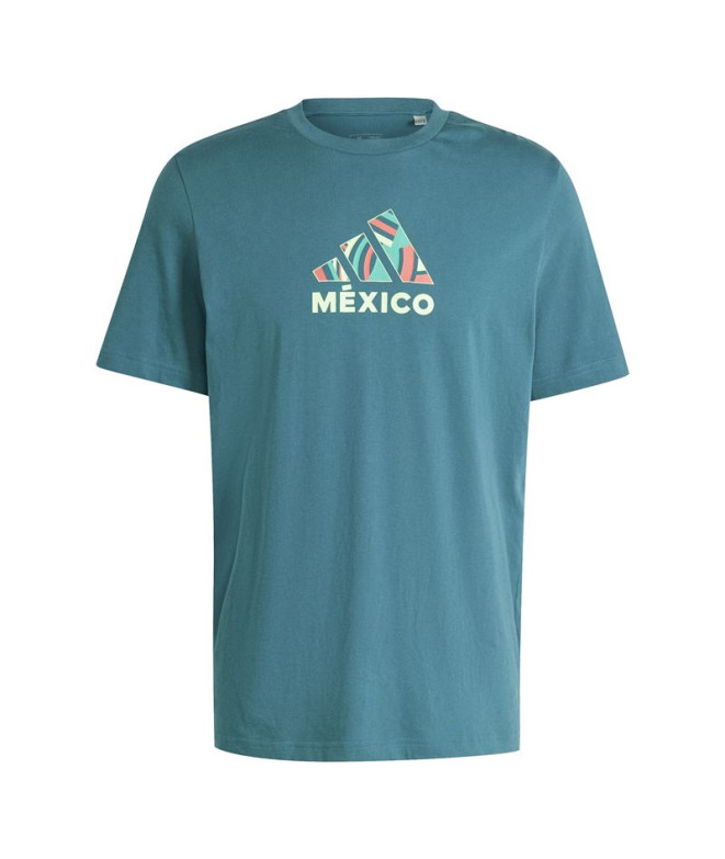 Camiseta Futebol adidas Homem por Football Mexico Fan Graphic Green