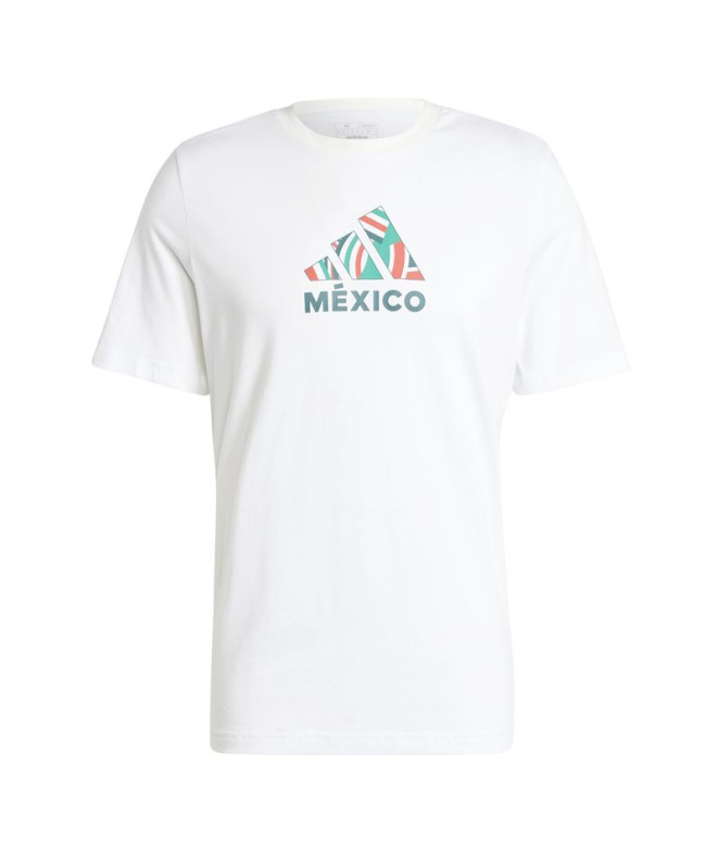 Camiseta Futebol adidas Homem by Football México Fan Graphic Branco