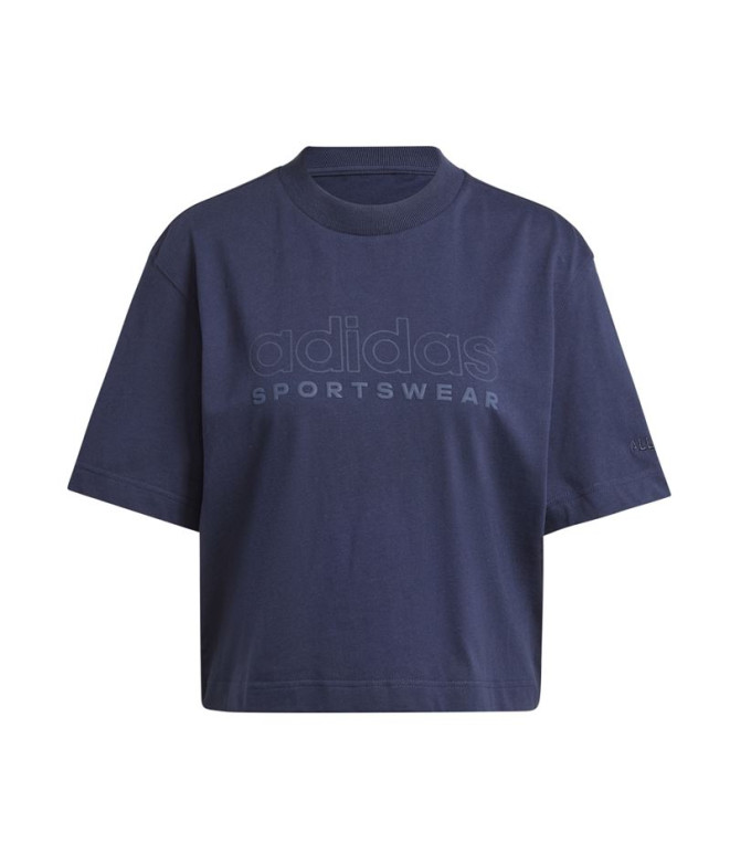 T-shirt adidas Femme All Szn Graphic Loose Blue