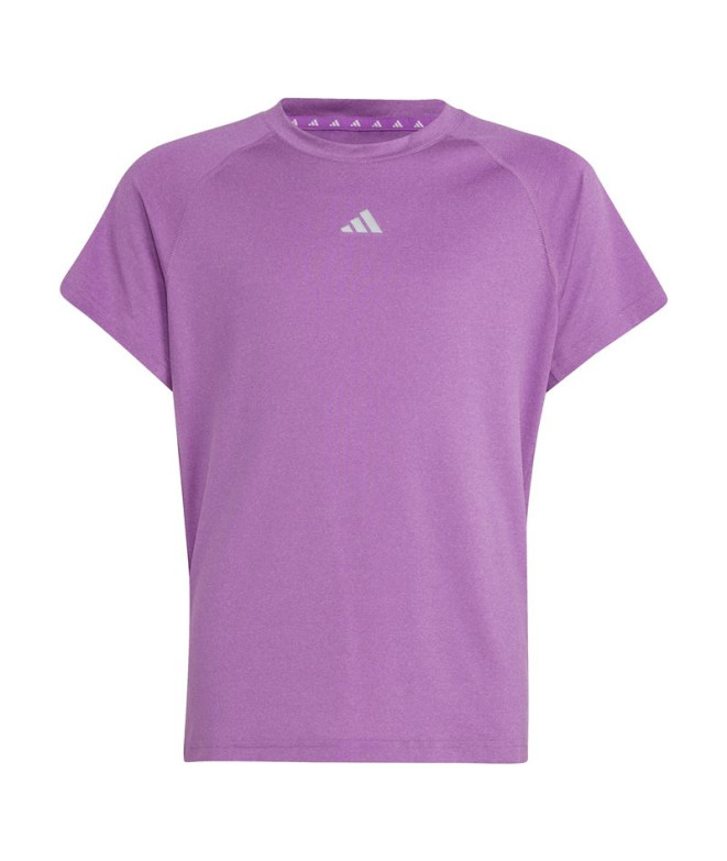 Camiseta Fitness adidas Menina de Roxo