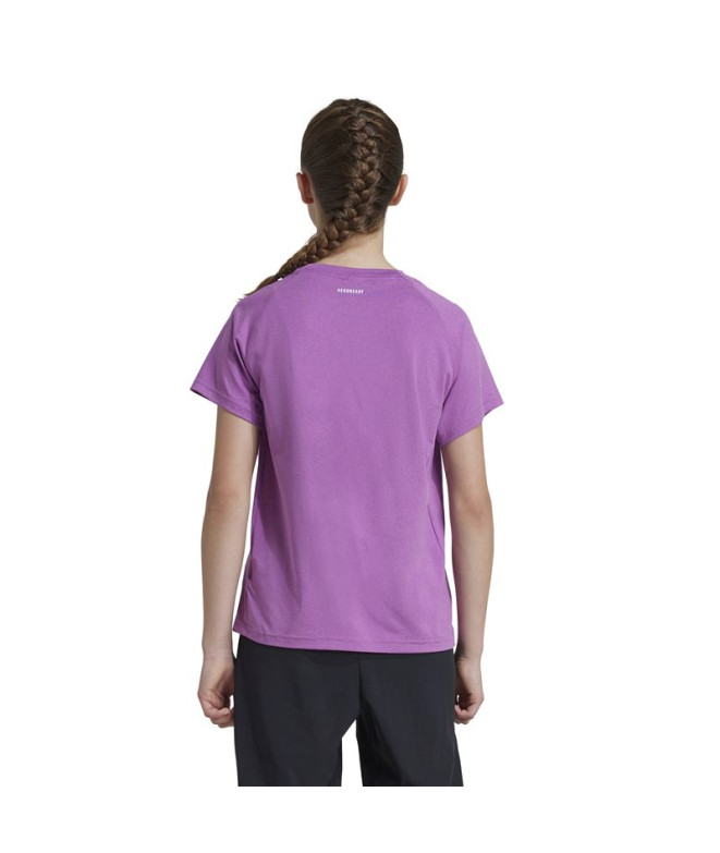 Camiseta de Fitness adidas Niña Morado
