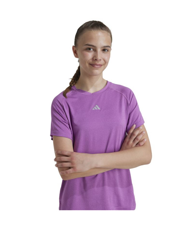 Camiseta de Fitness adidas Niña Morado