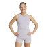 Camiseta Fitness adidas Top Mulher tanga de treino Techfit Racerback Cinzento