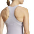 Camiseta Fitness adidas Top Mulher tanga de treino Techfit Racerback Cinzento