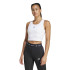 Camiseta Fitness adidas Top Mulher by Techfit Cropped Training Tank Branco
