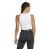 Camiseta Fitness adidas Top Mulher by Techfit Cropped Training Tank Branco
