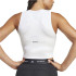 Camiseta Fitness adidas Top Mulher by Techfit Cropped Training Tank Branco