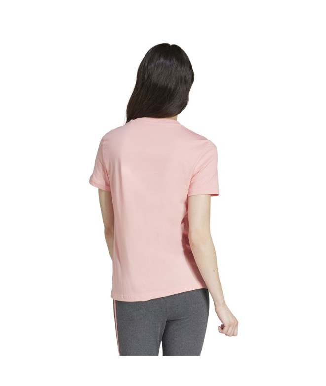 T-shirt adidas Femme Essentials Slim Logo Rose