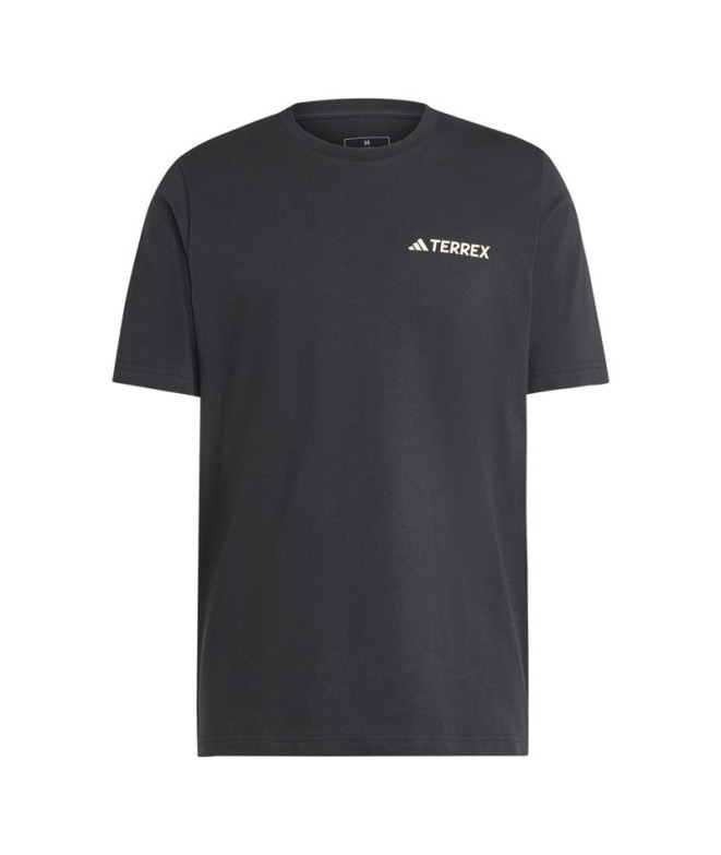 Camiseta Montanha adidas Homem por Terrex Back Graphic Preto