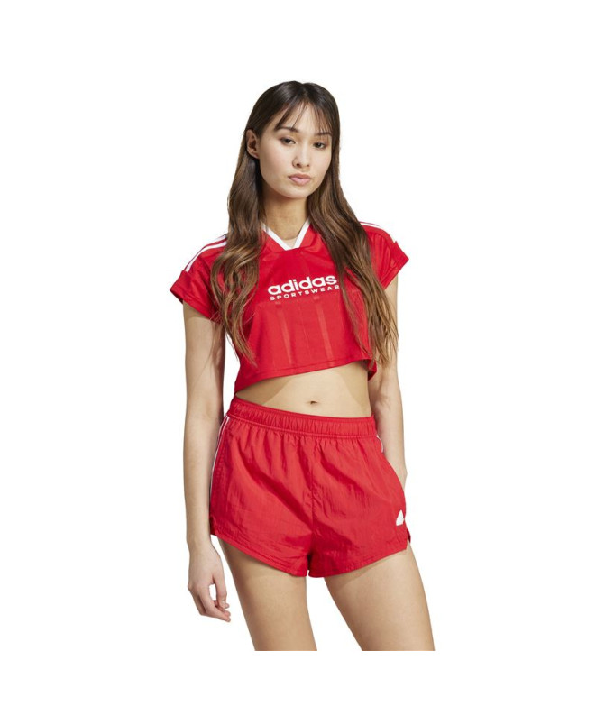 Camiseta adidas Mulher Tiro Cut 3 Stripes...