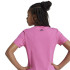 Camiseta adidas Menina Essentials Linear Logo Cotton Slim Fit Rosa