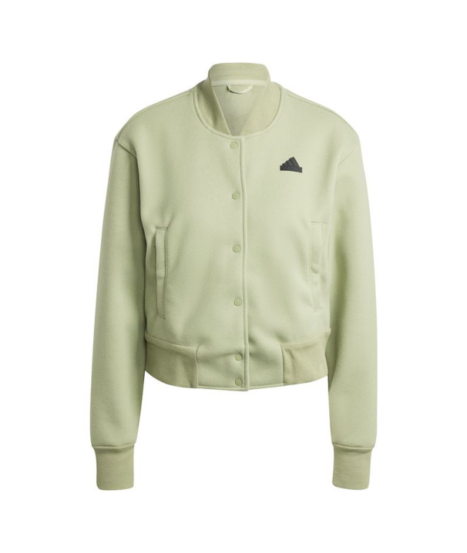 adidas Femme Veste Signature Graphic Embroidery Bomber Green