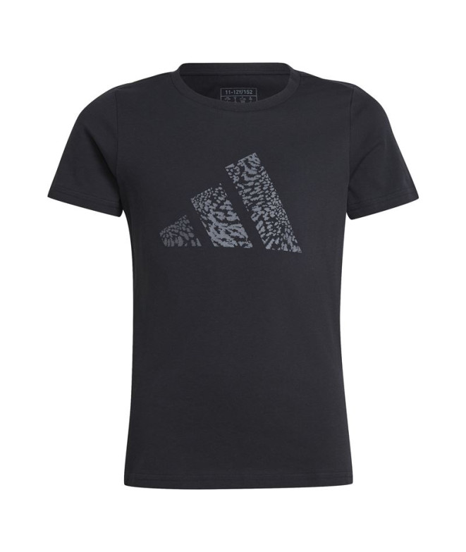 Camiseta Fitness adidas Menina da Training Graphic Preto