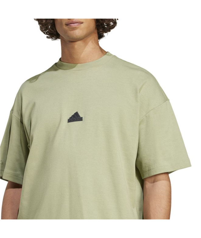 T-shirt adidas Homme City Escape Green