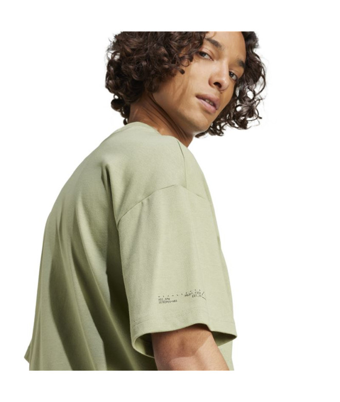 T-shirt adidas Homme City Escape Green