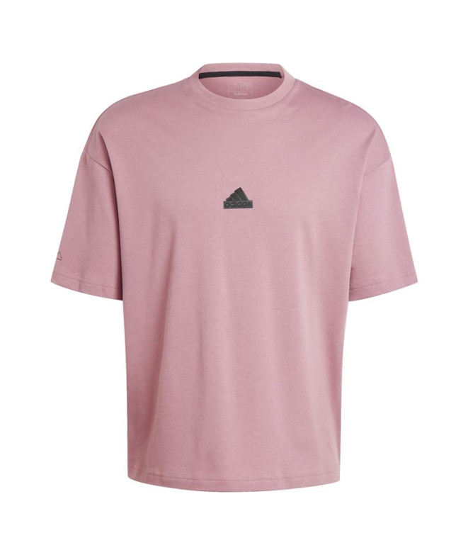 Camiseta adidas Homem City Escape cor-de-rosa