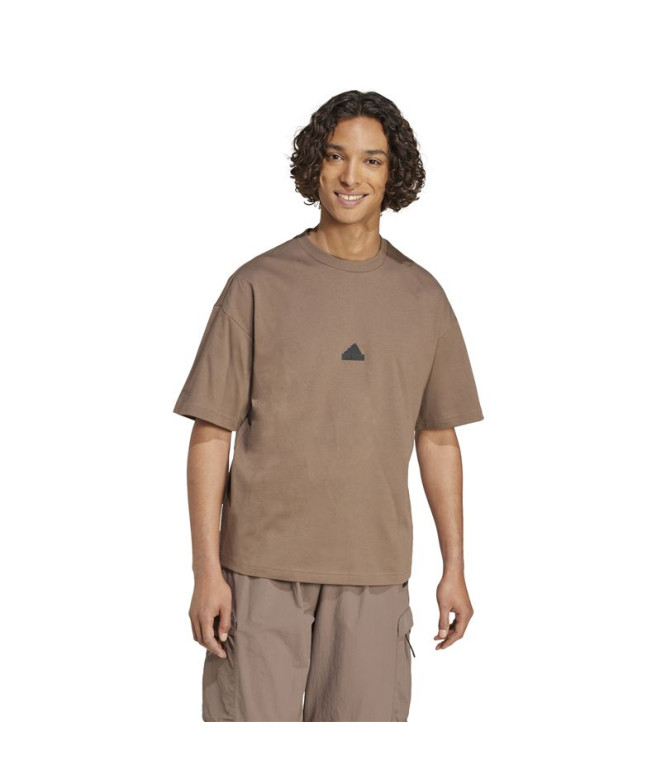 T-shirt adidas Homme City Escape Brown