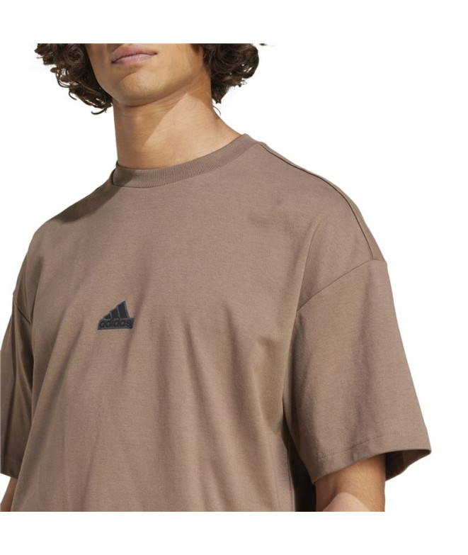 T-shirt adidas Homme City Escape Brown