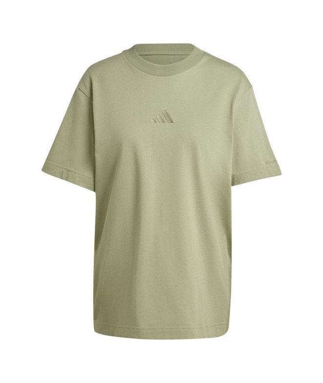 Camiseta adidas Mulher All Szn Loose Verde