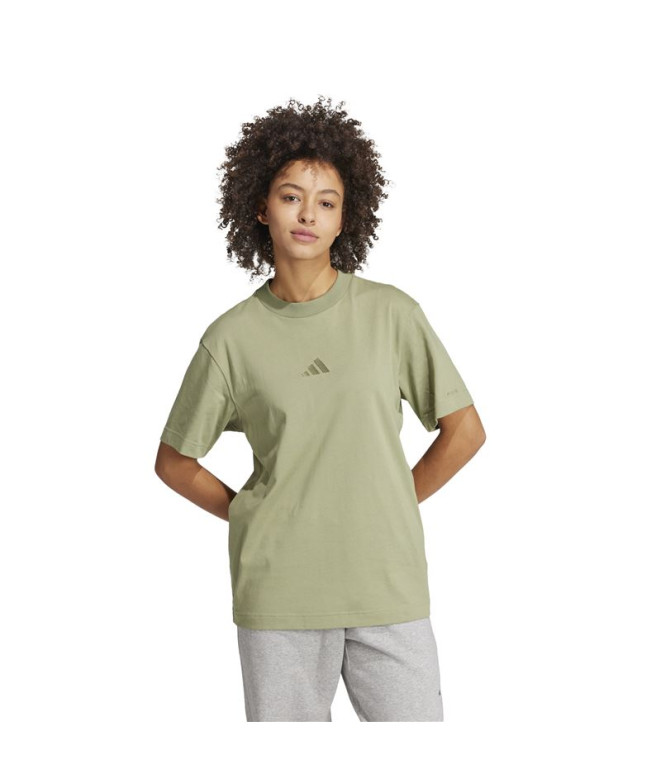 Camiseta adidas Mulher All Szn Loose Verde