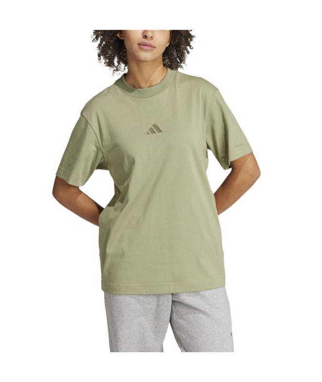 Camiseta adidas Mulher All Szn Loose Verde
