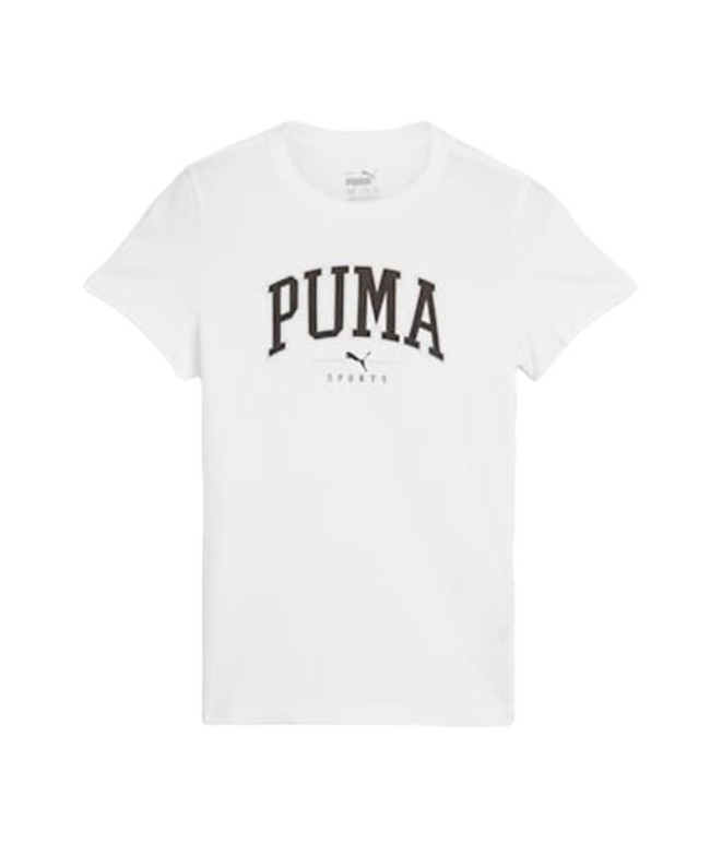 Camiseta Menina Puma Squad Branco