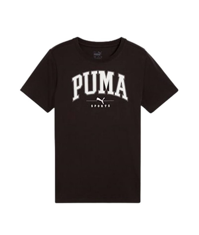 Camiseta Menino Puma Squad Big Graphic Preto