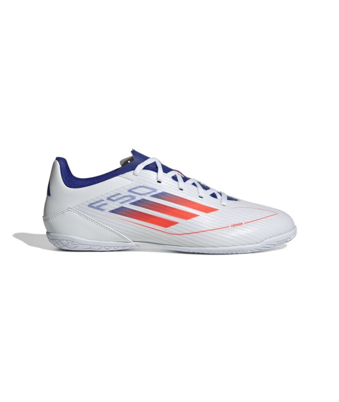 Sapatilhas de Futebol Sala adidas Botas de Futebol F50 Club Indoor Branco