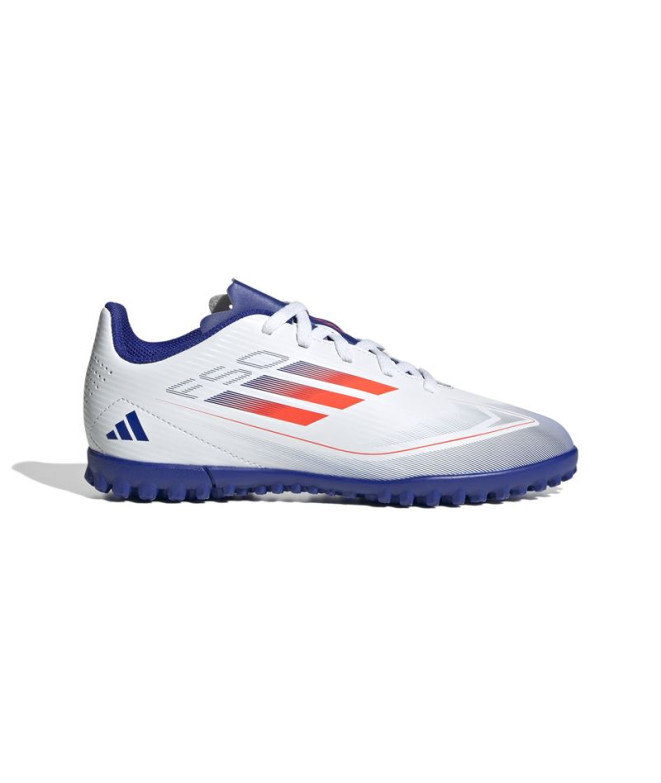 Futebol Infantil F adidas 50 Club Botas de Futebol Turf Branco F50 Club Botas de Futebol Turf Branco