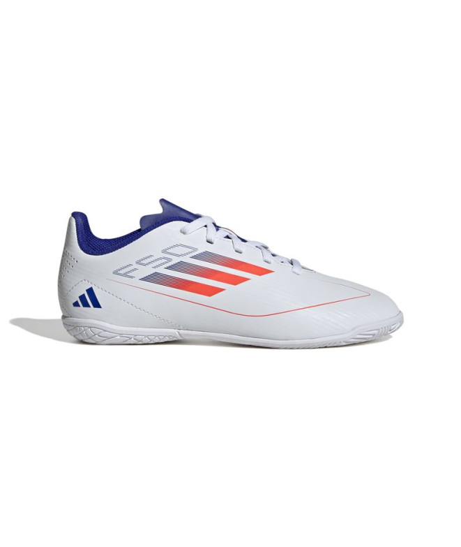 Chaussures de Football Sala adidas Enfant Chaussures de football F50 Club pour l'intérieur, blanches