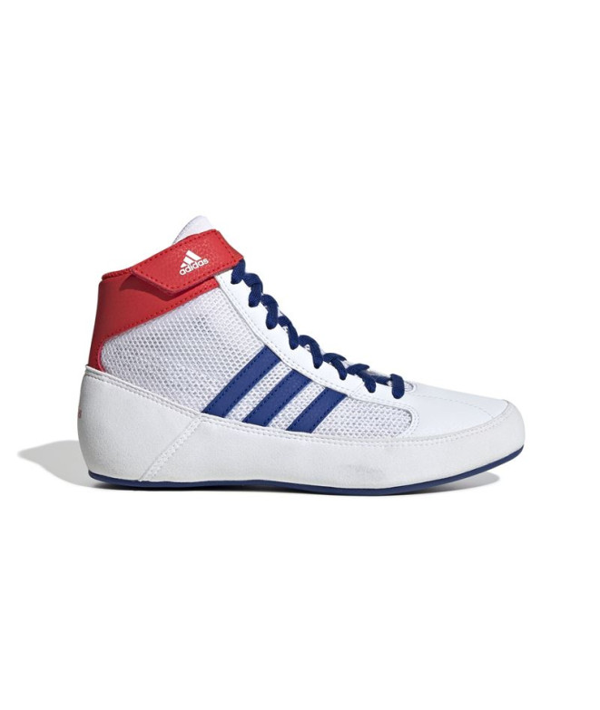 Zapatillas de Artes Marciales adidas Hvc Wrestling Infantil Blanco/Azul