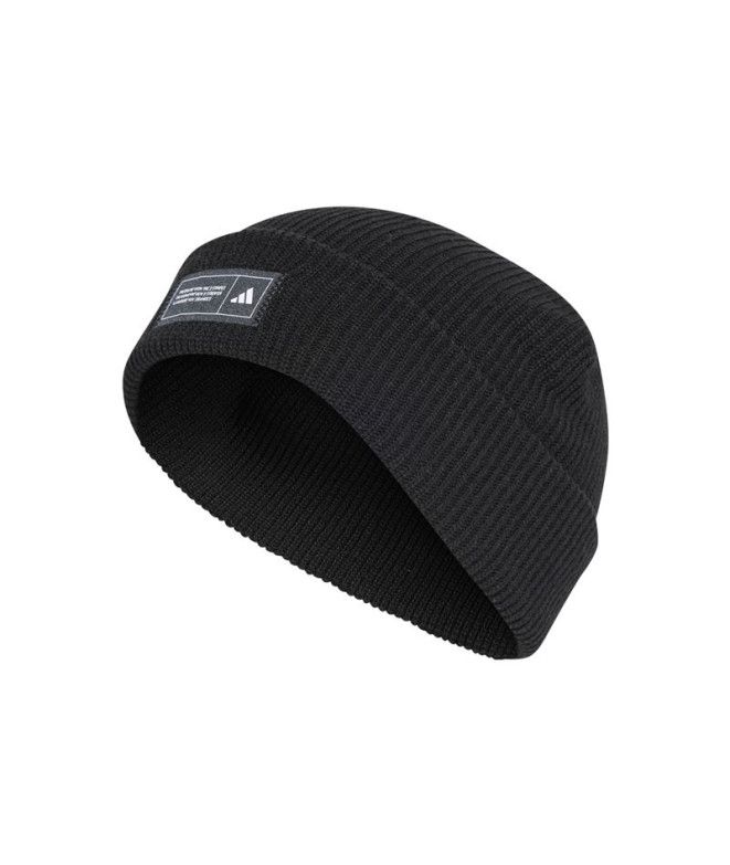 Bonnet adidas Bonnet à revers Essentials Noir/Blanc