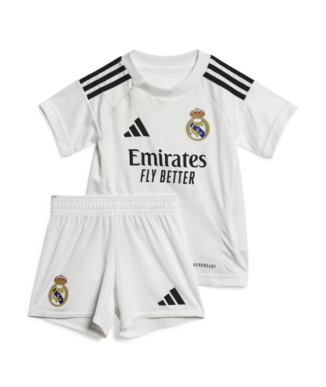 Conjunto de Fútbol adidas Real Madrid 24/25 Bebés Blanco
