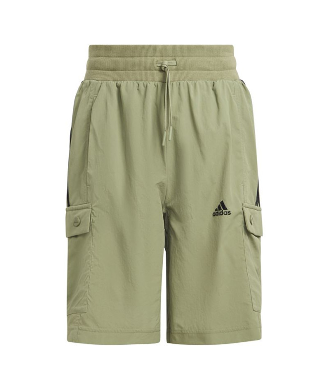Calça adidas Infantil Street Jam Woven Cargo Verde
