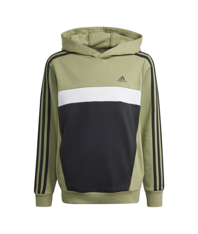Sudadera adidas Tiberio 3 Bandas Colorblock Infantil Verde