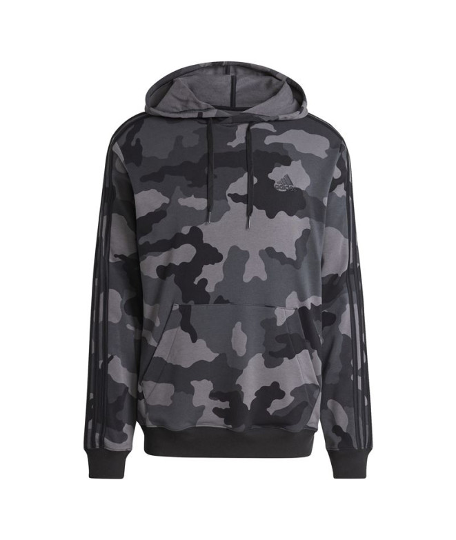 Sudadera adidas Seasonal Essentials Camouflage Hombre Negro