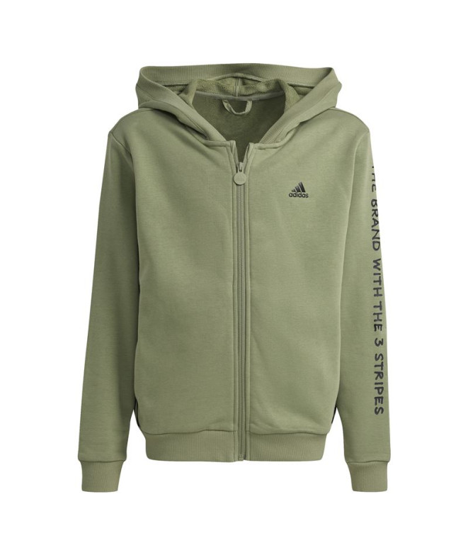 Chaqueta adidas Street Jam Full Zip Infantil Verde