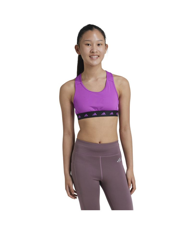 Brassiere de sport Fitness adidas Fille par Techfit Power React Morado