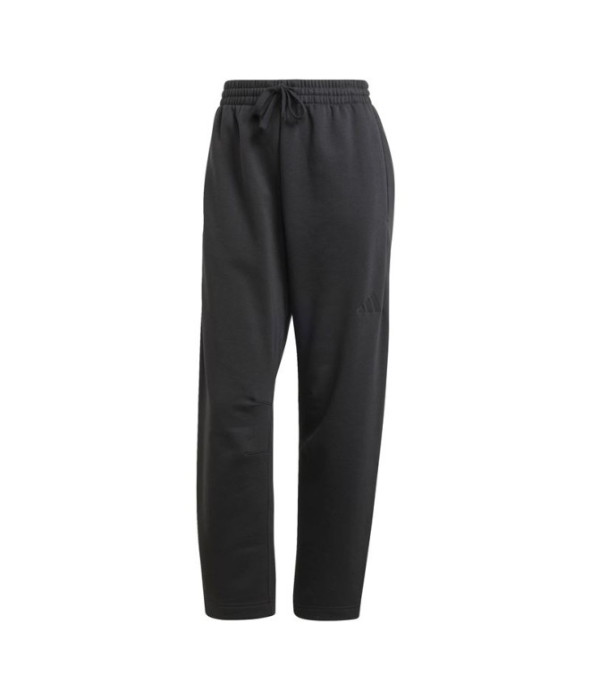 Pantalones adidas All Szn Fleece Barrel Leg Mujer Negro