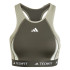 Sujetador Deportivo adidas Techfit Medium Support High Neck Mujer Verde Oliva