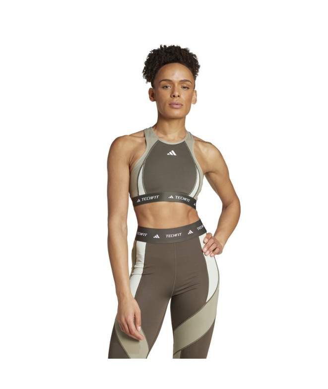 Sutiã esportivo adidas Mulher Techfit Medium...