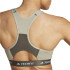 Sujetador Deportivo adidas Techfit Medium Support High Neck Mujer Verde Oliva