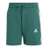 Calça adidas French Terry Homem Essentials 3-Stripes Verde