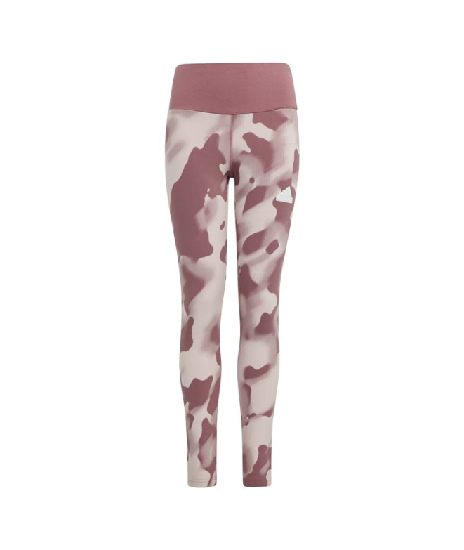 Collants adidas Fille Future Icons Camo Printe 7/8 Pink