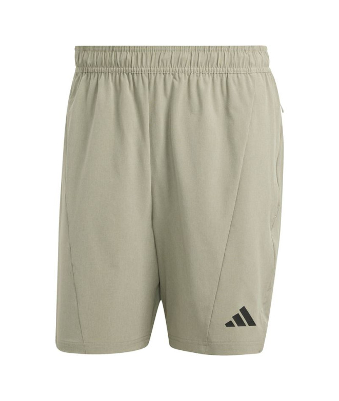 Pantalón de Fitness adidas D4T Melange Short Hombre Marrón