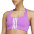 Sujetador Deportivo adidas Powerimpact Medium Support 3 Bandas Mujer Morado