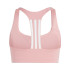 Brassiere de sport adidas Femme Powerimpact Medium Support 3 Bands Pink
