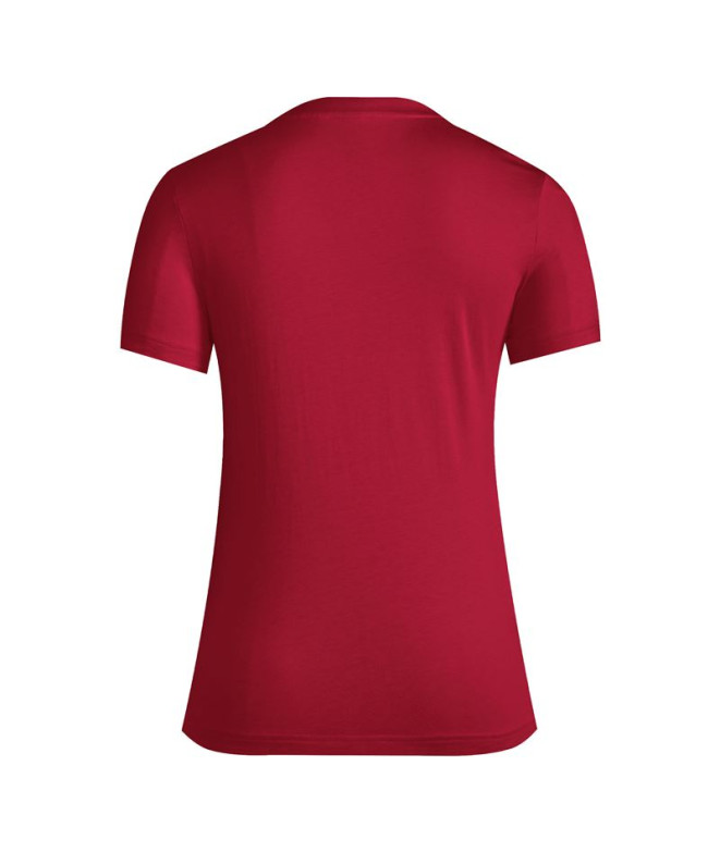T-shirt adidas Femme Essentials Slim Logo Rouge