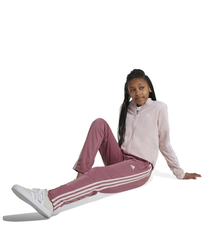 adidas Fille Tracksuit Essentials 3-Stripes Rose